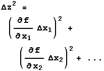 General formula for errors